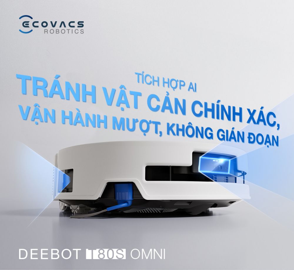 Robot hút bụi Ecovacs T80s Omni