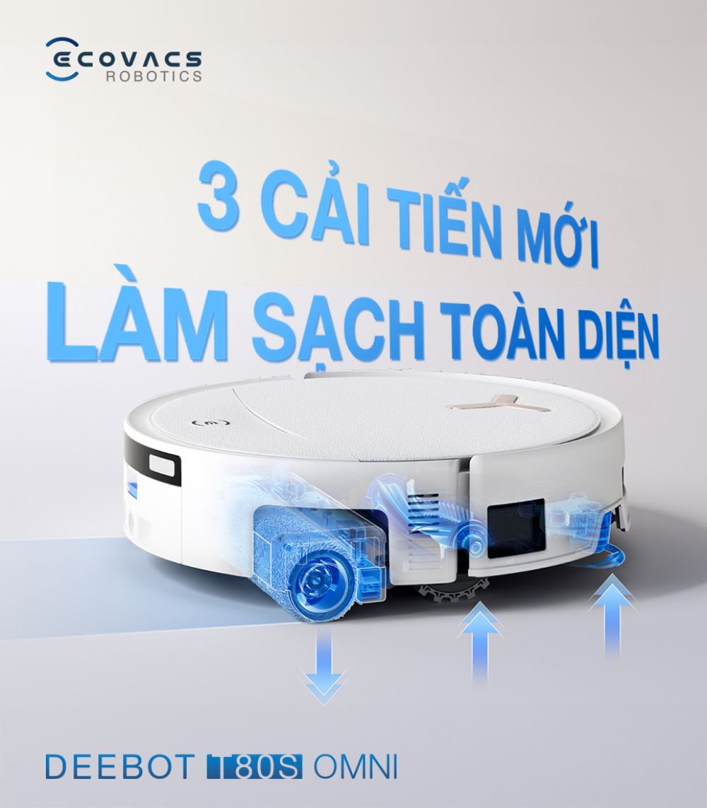 Robot hút bụi Ecovacs T80s Omni