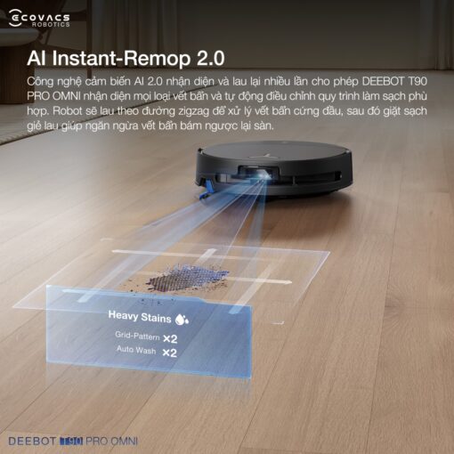Robot hút bụi Ecovacs T90 Pro Omni