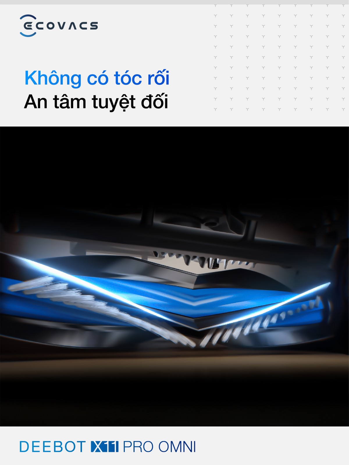 Robot hút bụi Ecovacs X11 Pro OMNI tự động cấp xả nước