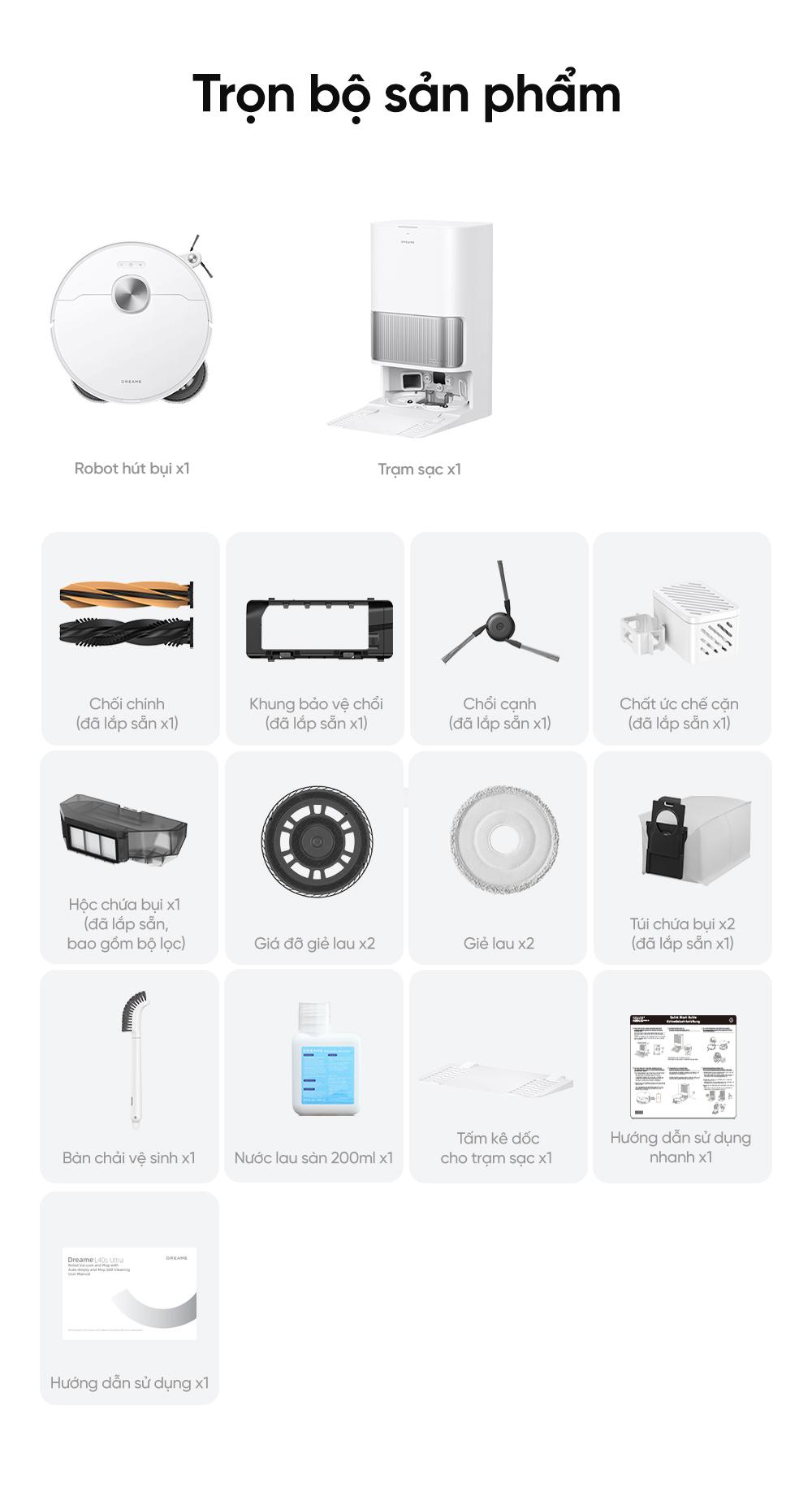 Robot hút bụi Dreame L40s Ultra
