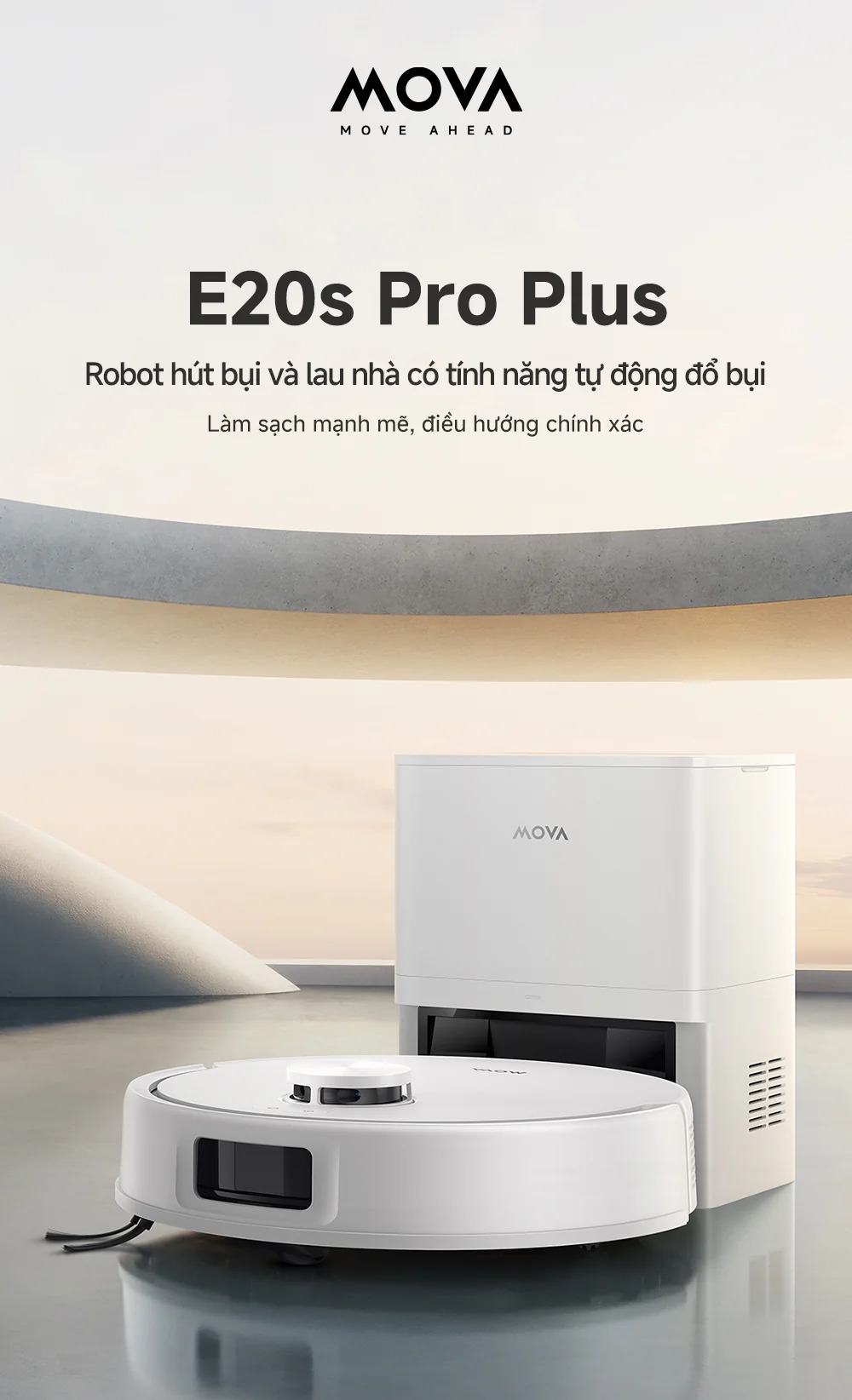Robot hút bụi Mova E20s Pro Plus