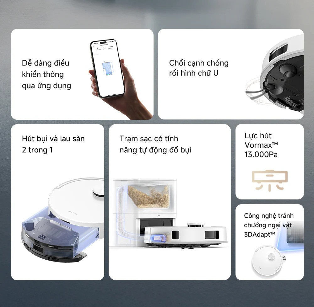 Robot hút bụi Mova E20s Pro Plus