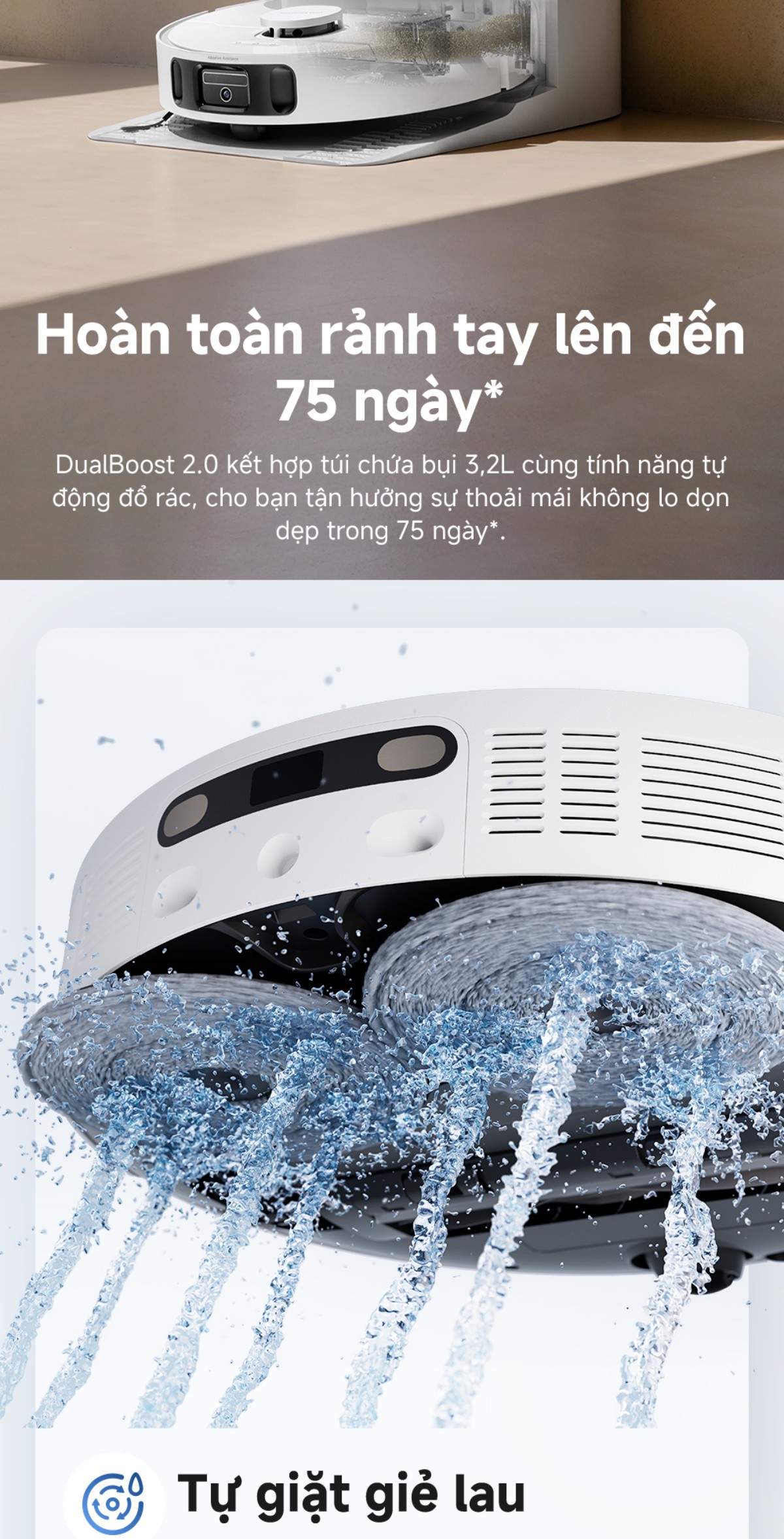 Robot hút bụi Mova E40 Ultra