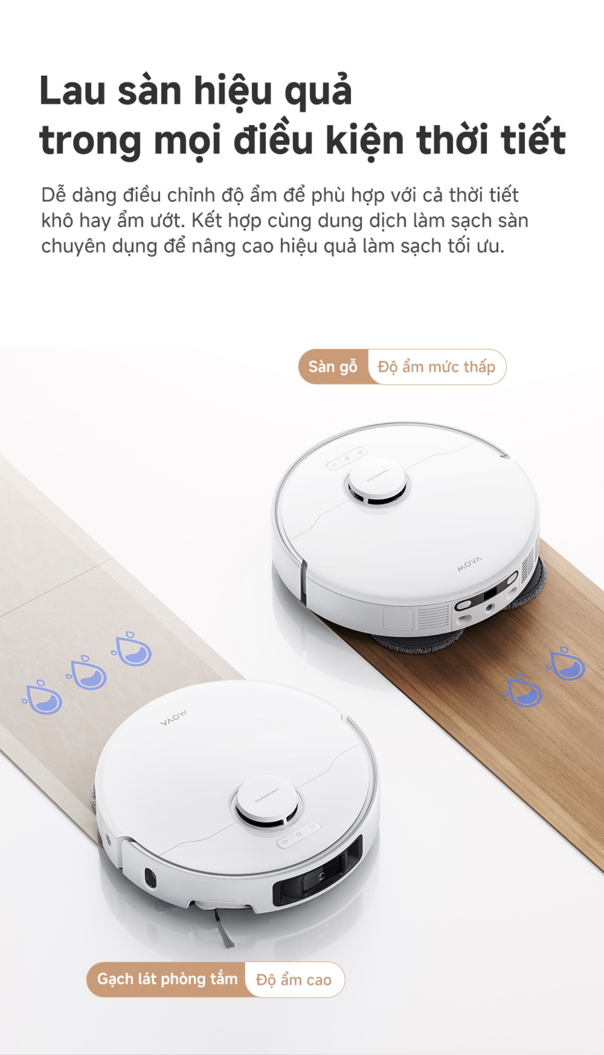 Robot hút bụi Mova P50 Ultra