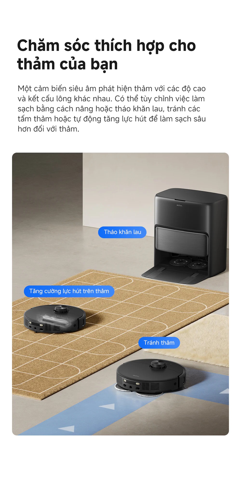 Robot hút bụi Mova P70 Pro Ultra