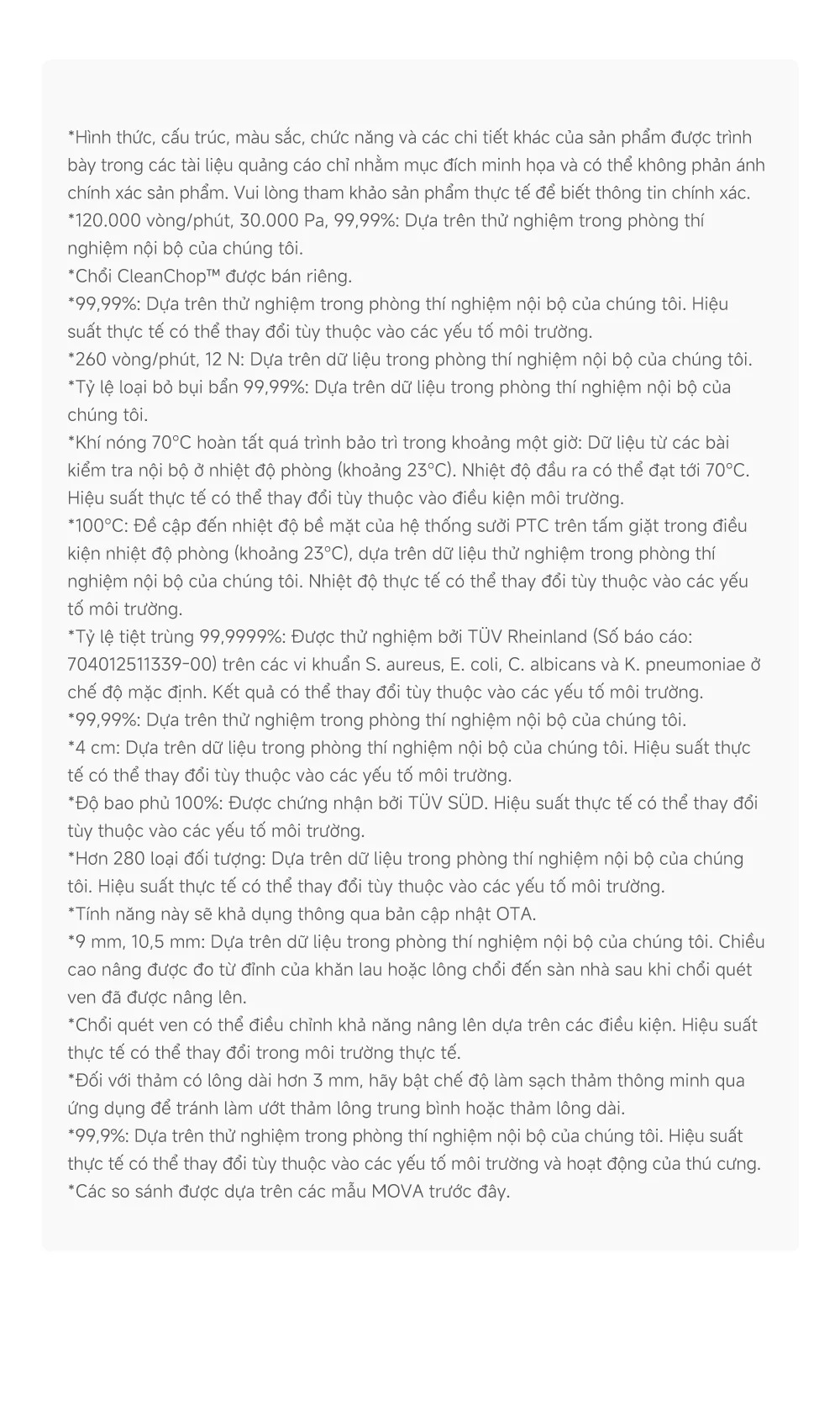 Robot hút bụi Mova P70 Pro Ultra