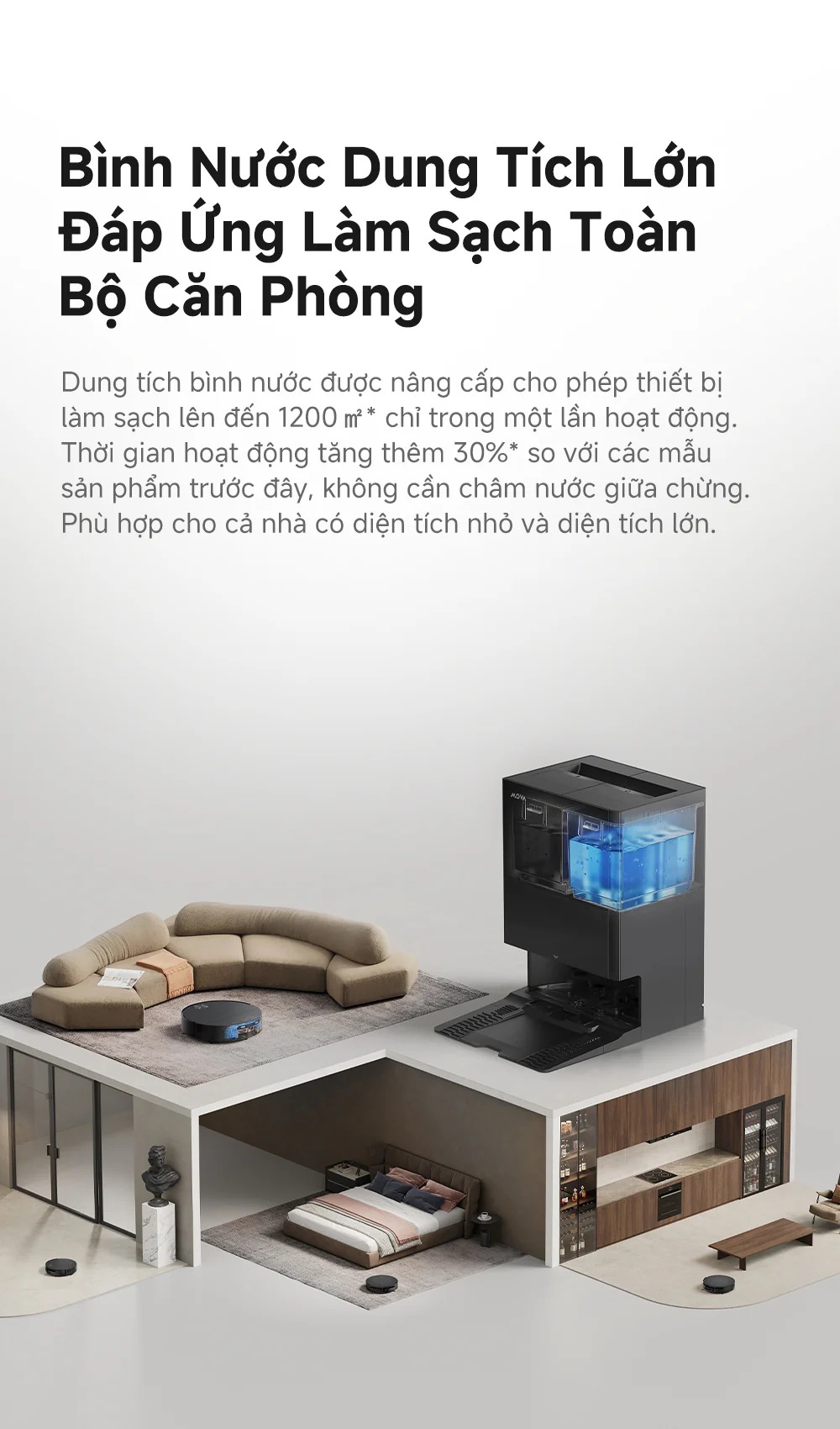 Robot hút bụi Mova S70 Roller
