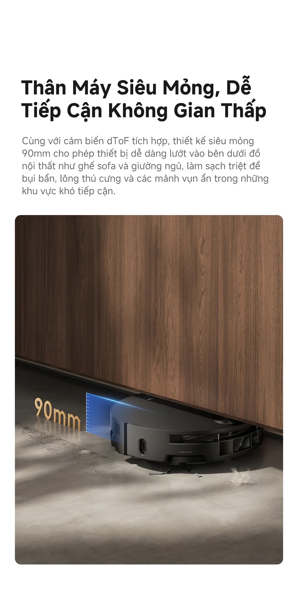 Robot hút bụi Mova S70 Roller