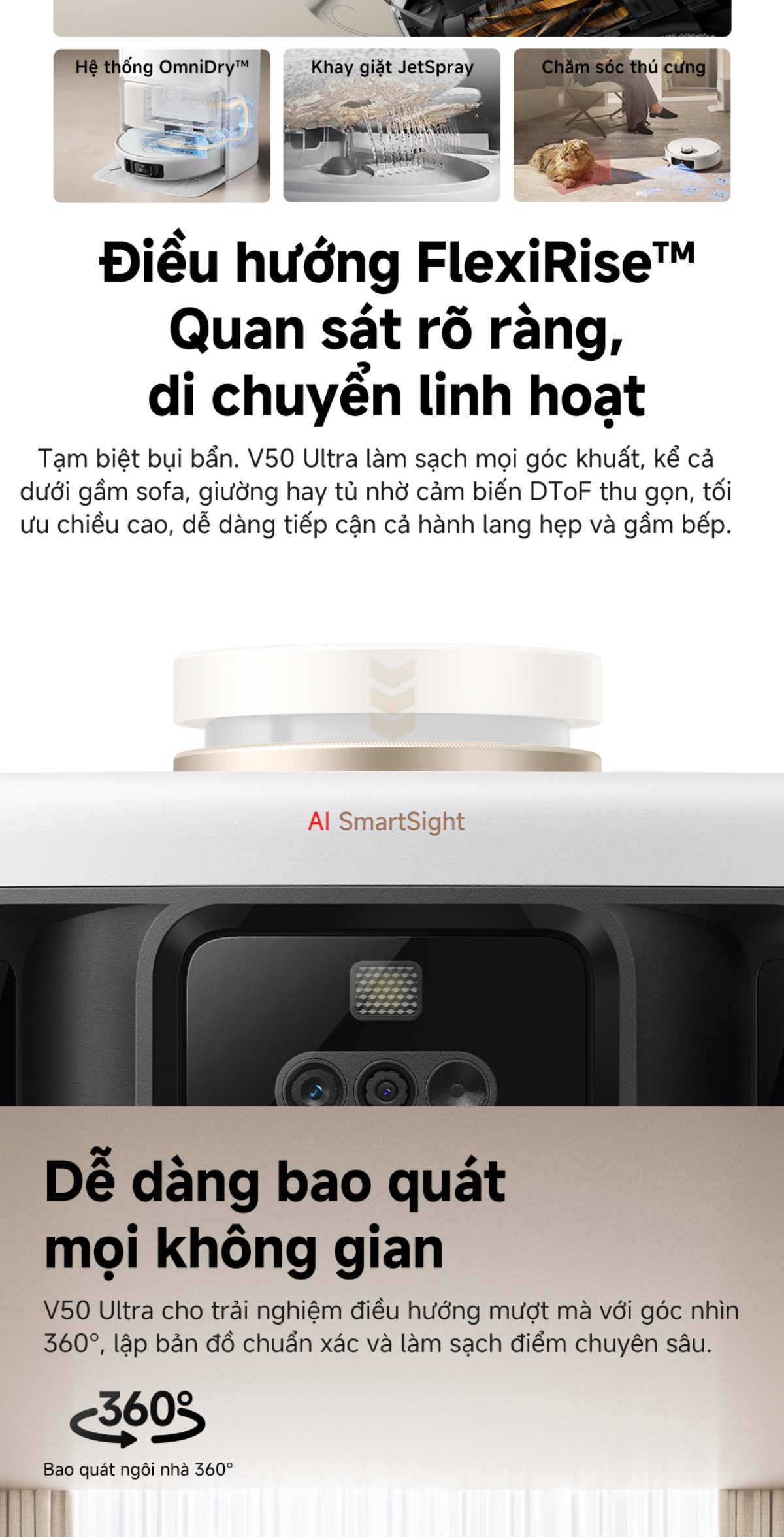 Robot hút bụi Mova V50 Ultra