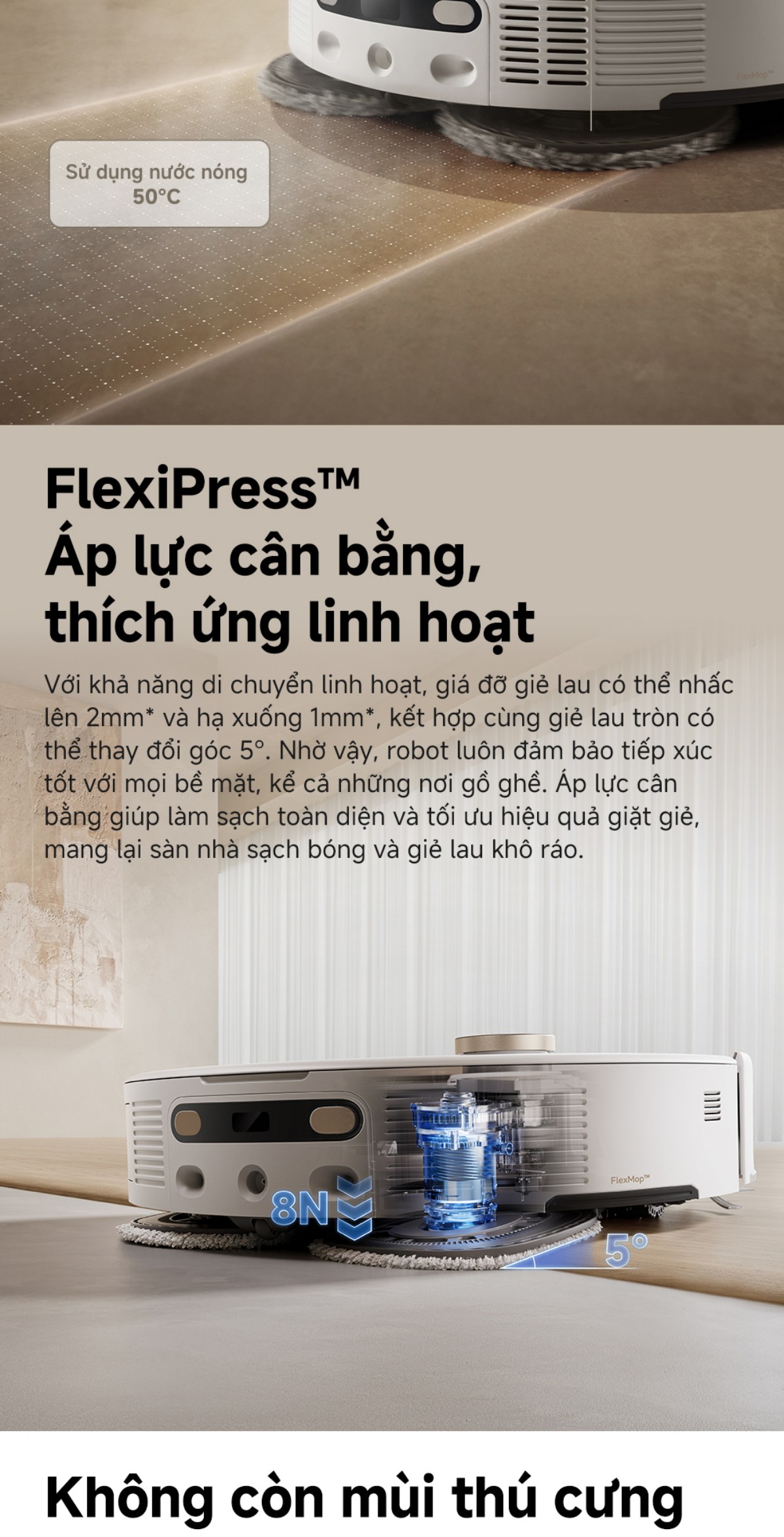 Robot hút bụi Mova V50 Ultra