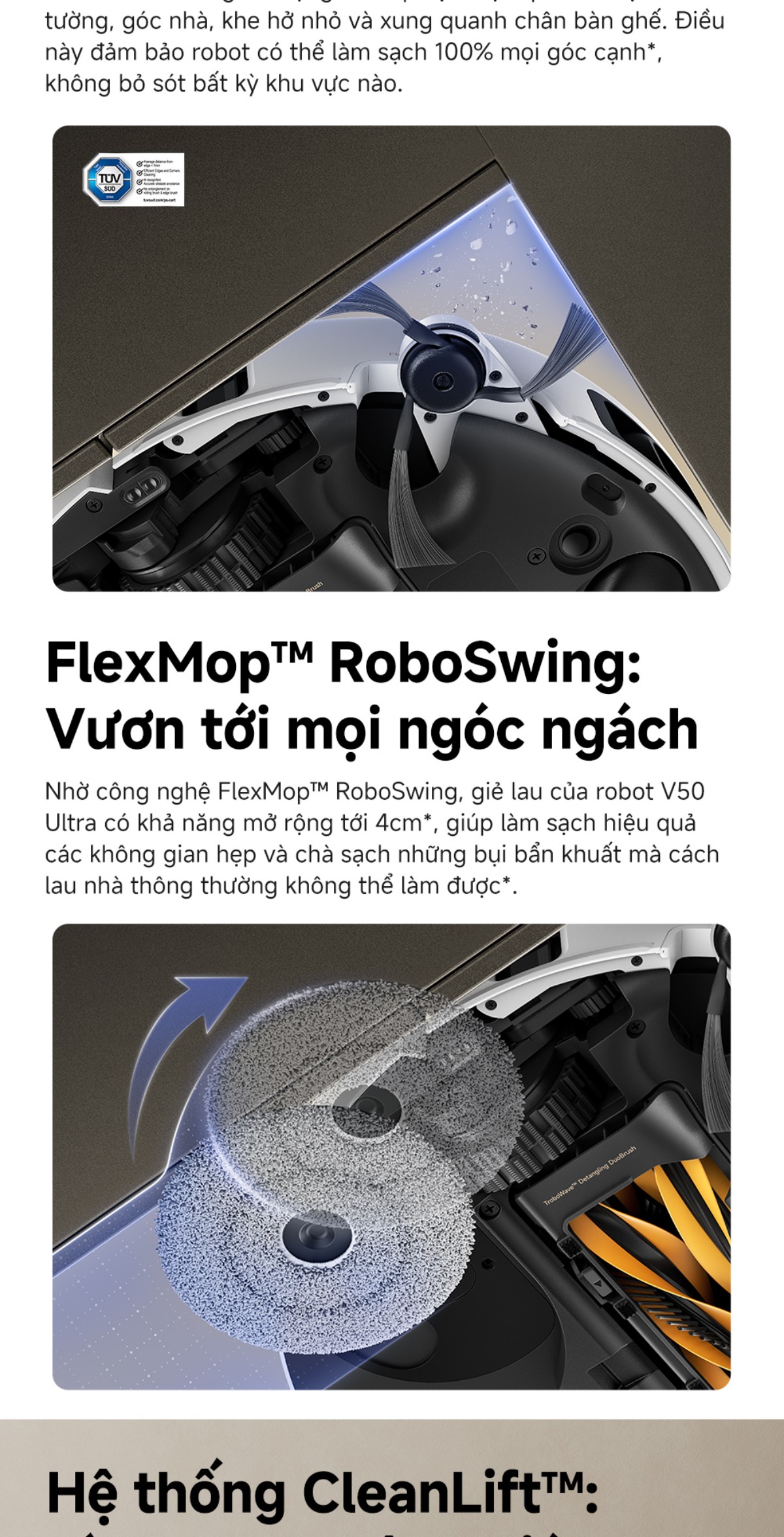 Robot hút bụi Mova V50 Ultra