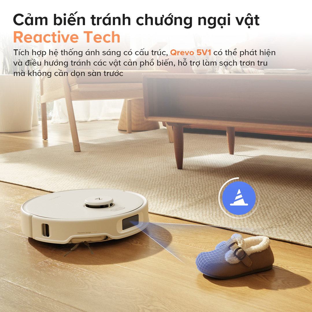 Robot hút bụi Roborock Q Revo Edge 5V1