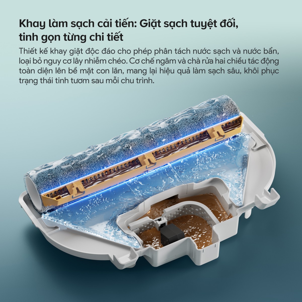 Robot hút bụi Roborock Qrevo Curv 2 Flow