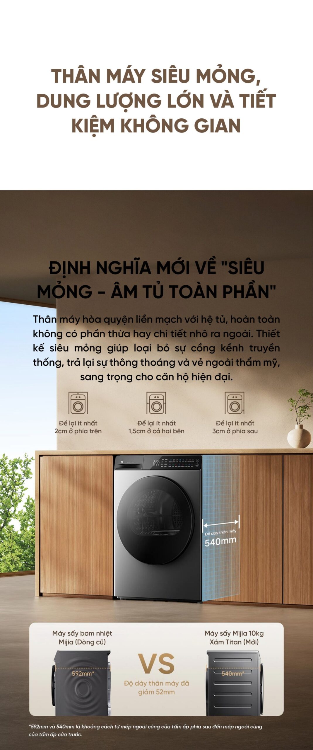 Máy sấy quần áo Xiaomi Mijia H100MJ103 2025 sấy 10kg Sấy Bơm Nhiệt