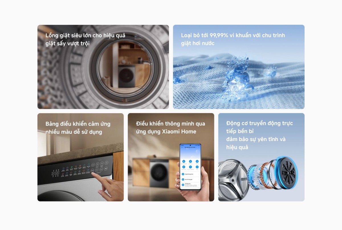 Máy giặt Xiaomi Mijia Front Load Washer Dryer giặt 10,5kg sấy 7kg