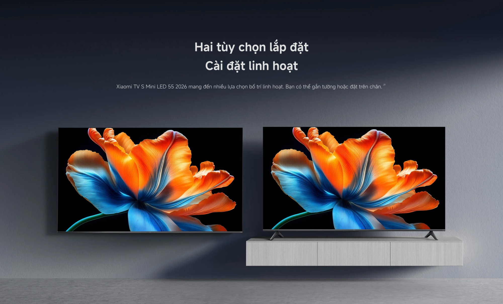 Xiaomi TV S Mini LED 55 2026 | 55 Inch – QD-Mini LED – 4K/60Hz – 2GB/32GB