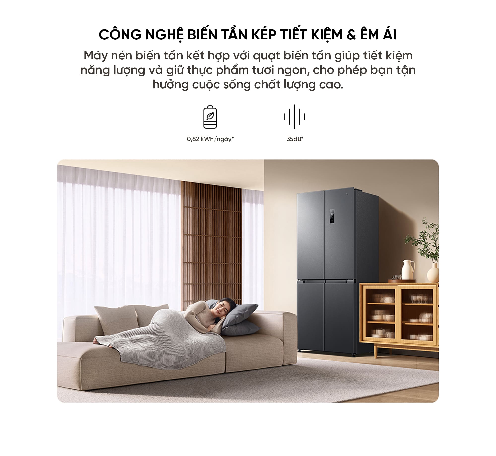 Tủ lạnh Xiaomi Mijia 430L 2026, 4 cánh, ion khử khuẩn, cấp đông nhanh