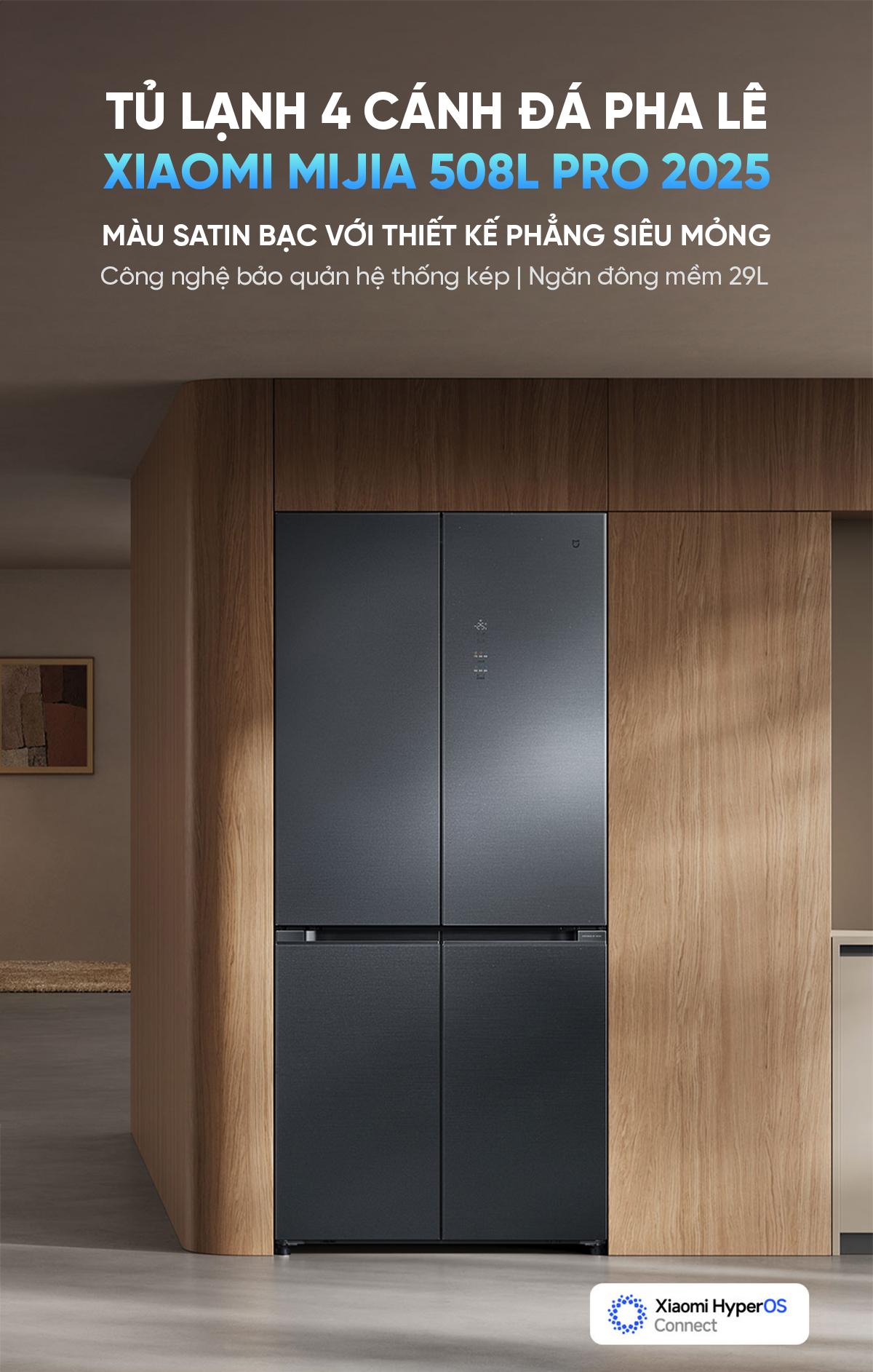 Tủ lạnh Xiaomi Mijia 508L Pro 2025
