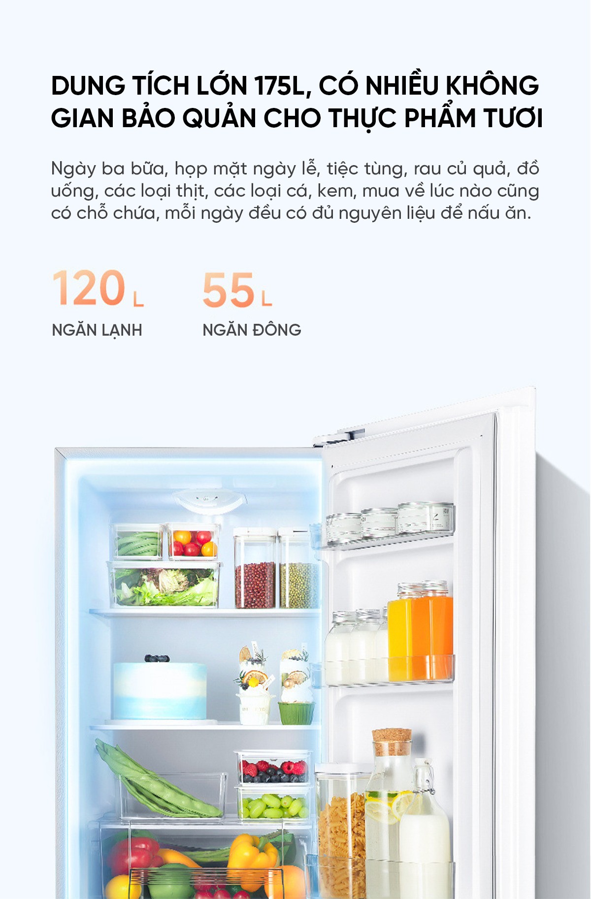 Tủ lạnh 2 cánh Xiaomi Mijia 175L thiết kế nhỏ gọn và tiết kiệm điện hiệu quả