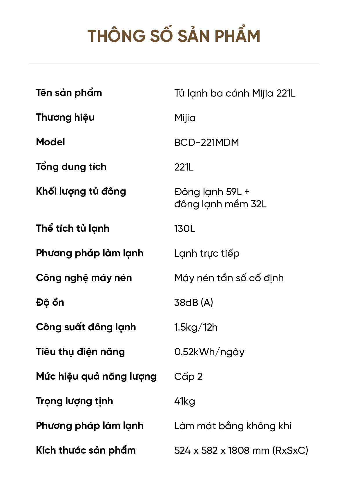 Tủ lạnh 3 cánh Xiaomi Mijia 221L thiết kế độc đáo, có ngăn đông mềm