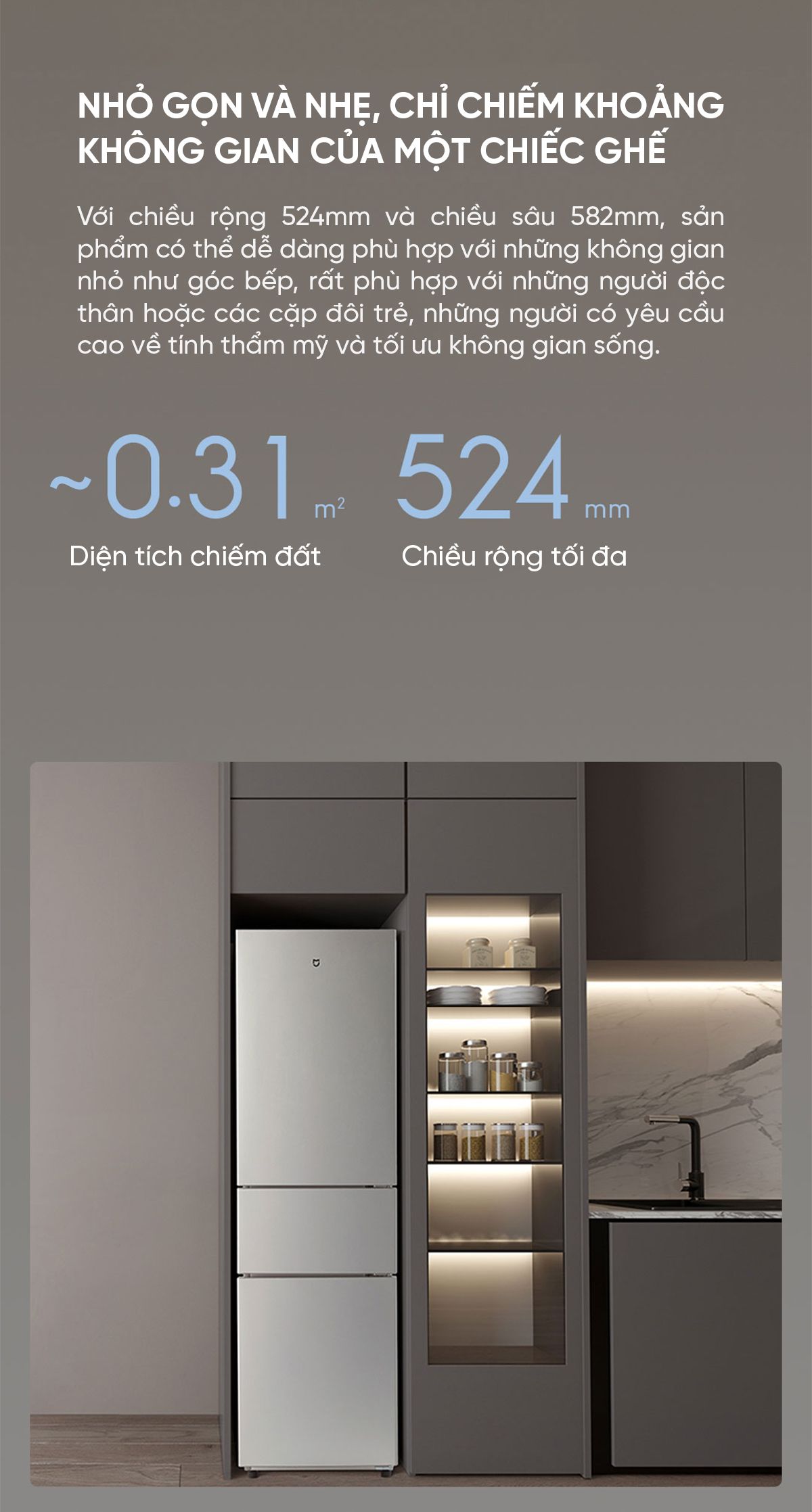Tủ lạnh 3 cánh Xiaomi Mijia 221L thiết kế độc đáo, có ngăn đông mềm