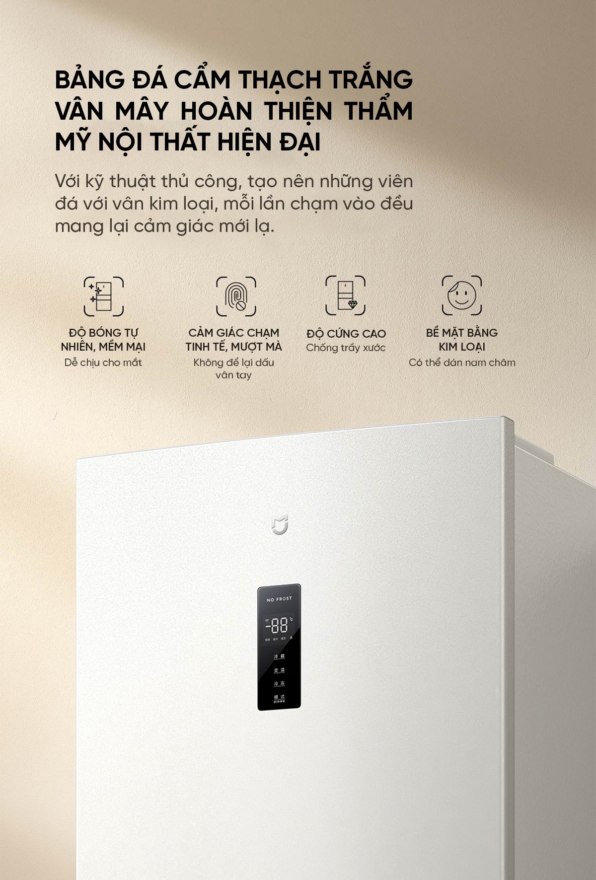 Tủ lạnh 3 cửa độc lập Xiaomi Mijia 256L lưu trữ thực phẩm hiện đại và thông minh