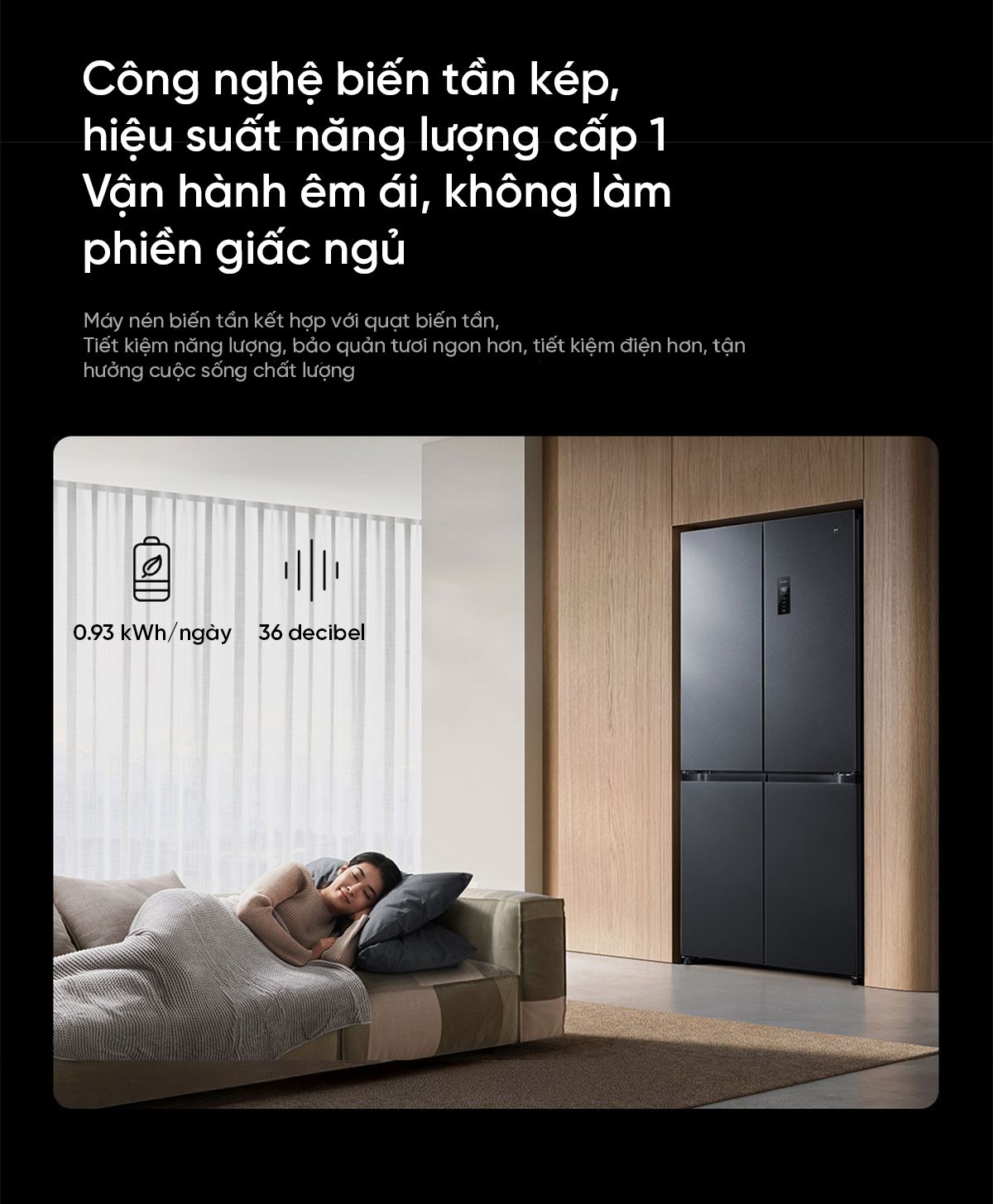 Tủ lạnh Xiaomi Mijia 513L Pro, 4 cửa, siêu mỏng