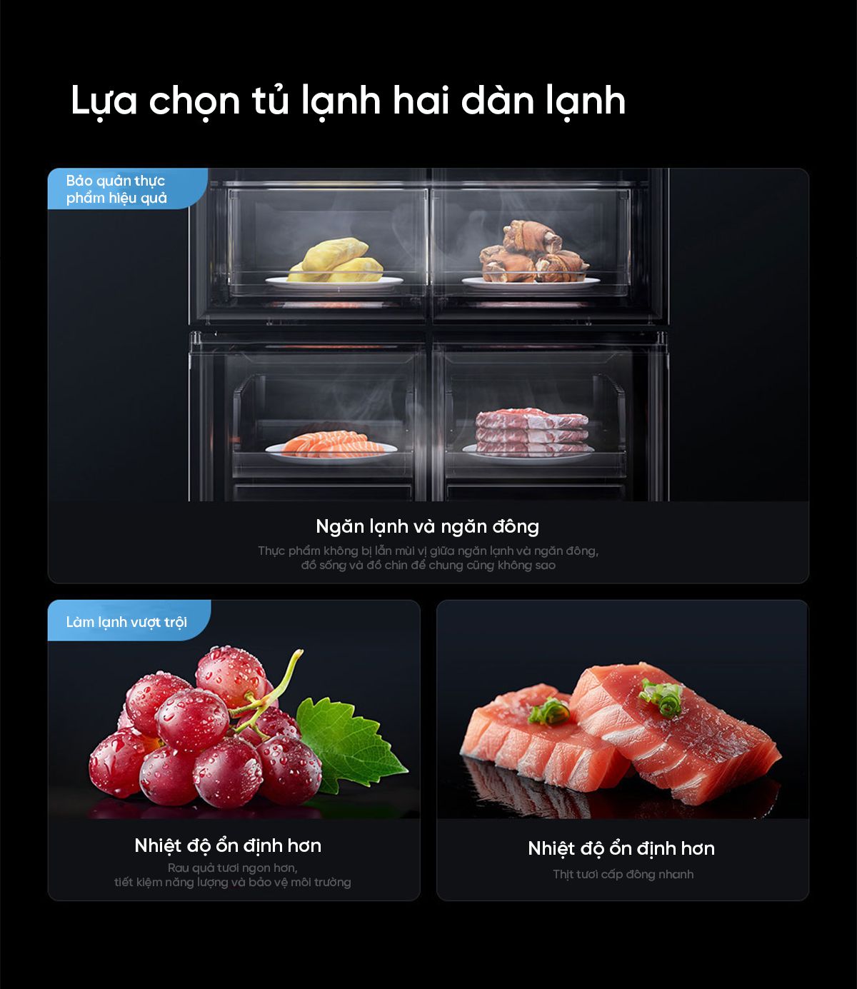 Tủ lạnh Xiaomi Mijia 513L Pro, 4 cửa, siêu mỏng