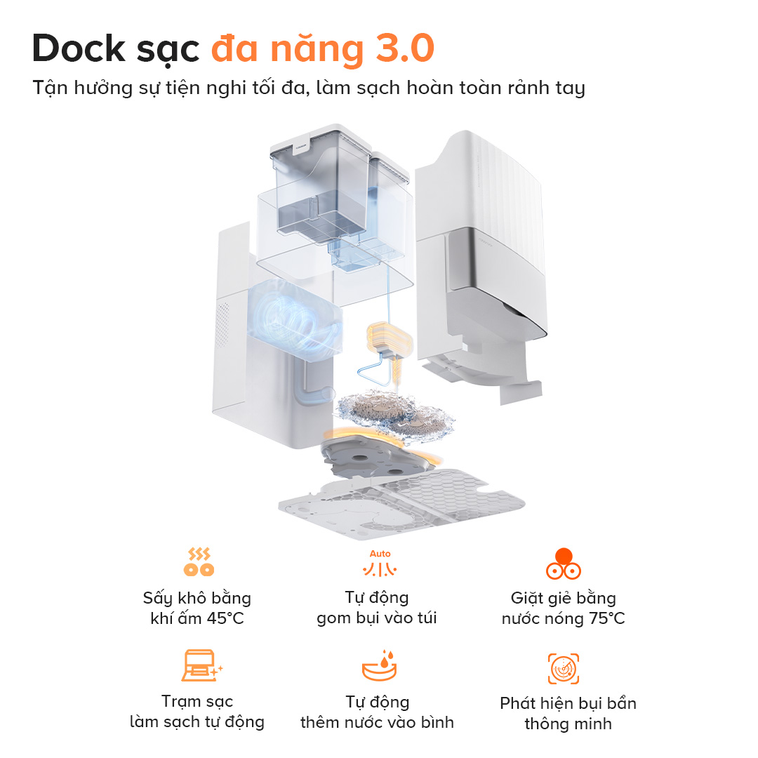 Robot hút bụi Roborock Q Revo Edge 5V1